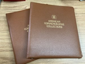 Gently Used set of two USPS American Commemorative Panels empty storage binders