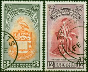 Leeward Islands 1951 BWI Uni Set of 2 SG123-124 V.F.U (4)