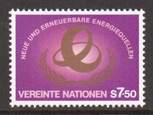 United Nations Vienna  #21  MNH 1981   energy conference emblem