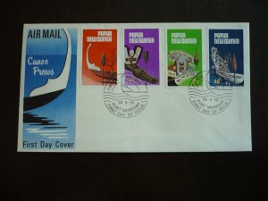 Postal History - Papua New Guinea - Scott# 495-498 - First Day Cover