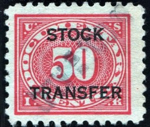 RD29 50¢ Revenue: Stock Transfer (1928) Used