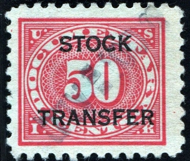 RD29 50¢ Revenue: Stock Transfer (1928) Used