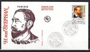 Tunisia, Scott cat. 777. Founder of the U.P.U. issue. First Day Cover. ^