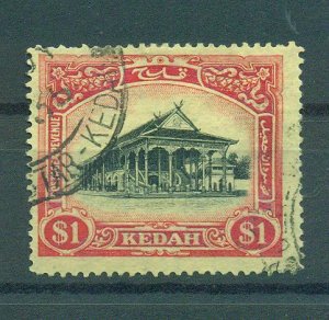 Malaya - Kedah sc# 42 used cat value $85.00