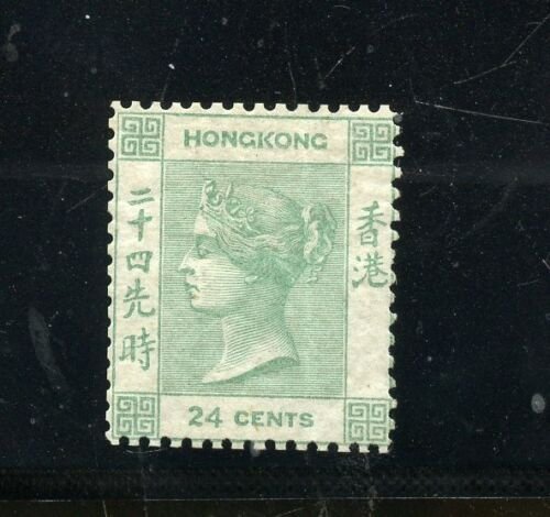 HONG KONG 1862 QUEEN VICTORIA  24c SCOTT #5 SG#5 MINT HINGED 