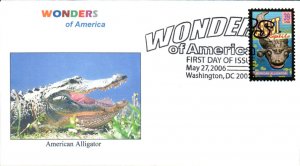 #4033 American Alligator Ginsburg FDC