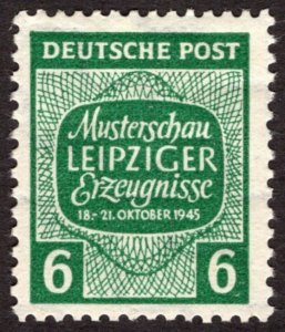 1945, Germany, West Saxony, 6pf, MH, Sc 14N13