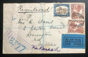 1934 Johannesburg South Africa Airmail Cover To Kensington Australia