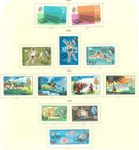 Fiji #224-239 Unused Single