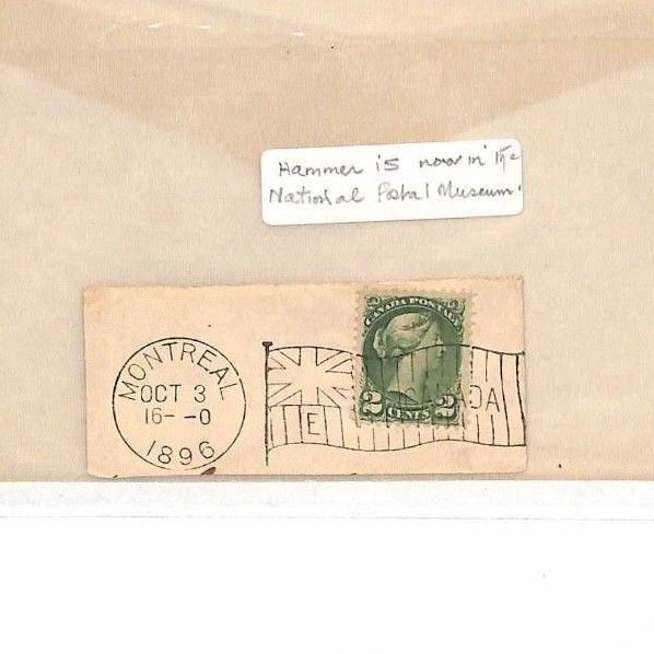 VV136 1896 Canada Montreal Cover PTS