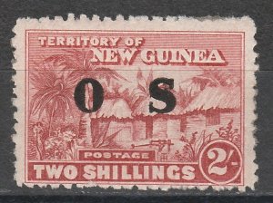 NEW GUINEA 1925 HUT OS 2/- MNH **