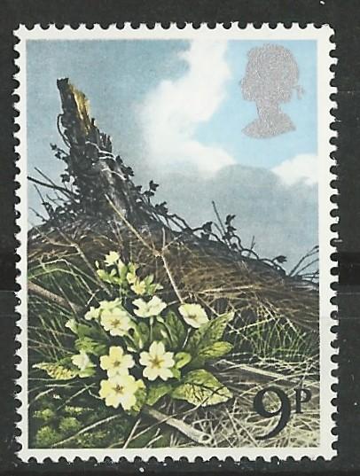 Great Britain # 855 Wild Flowers  - 9p.  (1) Mint NH