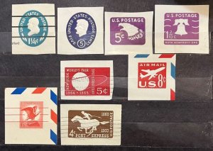 U.S.A.- 8 Different Cut Squares