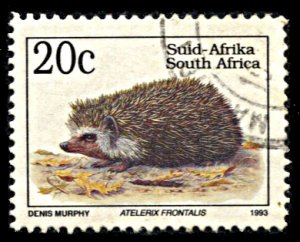 South Africa 854, used, Endangered Wildlife: Southern African Hedgehog
