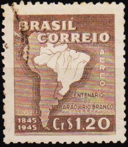 Brazil. 1945 1cr20 S.G.709 Fine Used