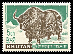 Bhutan 3, MNH, Yak