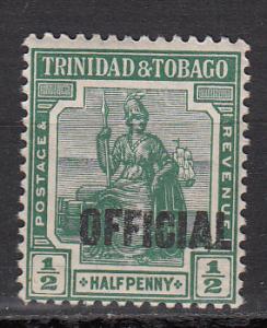 Trinidad & Tobago - 1917 1/2p official Sc#O5 - MNH (7878)