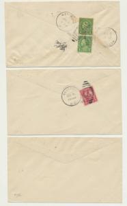 AUSTRALIA 1929 FLIGHT COVER(3)PERTH-CEDUNA-ADELAIDE, MATCHED ROUND TRIP COVERS 