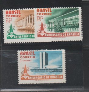Brazil SC 1157-9 Mint Never Hinged