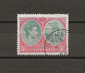 ST KITTS & NEVIS 1938/50 SG 77ad USED Cat £500