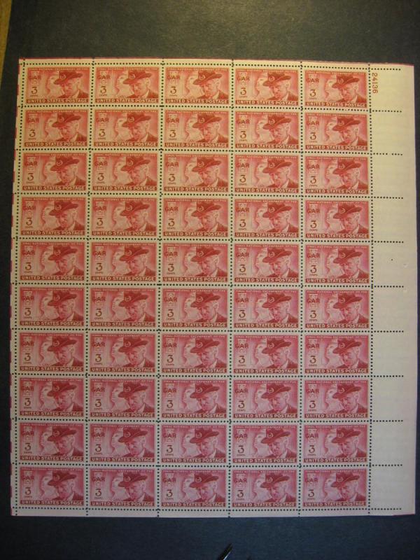 Scott #985  XF mint sheet