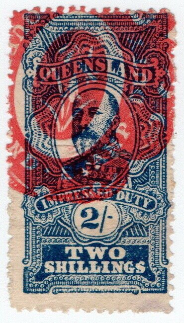 (I.B) Australia - Queensland Revenue : Impressed Duty 2/-