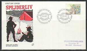 Denmark, Scott cat. 754. Scouts & Campfire issue on a First day cover. #3. ^