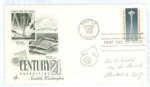 US 1196 1962 Century 21 Expo, pencil address