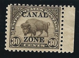 Canal Zone Scott #93 Mint 30c Sharpe Top A O/P 2018 CV $5.75