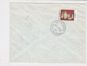 cyprus 1977 jug cup stonewear stamps cover ref 21181