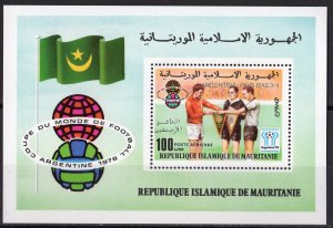 Mauritania 1978 Sc# C189 ARGENTINA-PAYS BAS WORLD CUP WINNERS S/S MNH