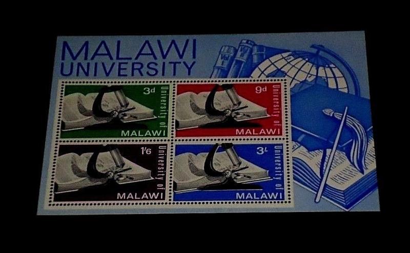 MALAWI #36a, 1965, MALAWI UNIVERSITY, SOUVENIR SHEET, MNH, NICE! LQQK!