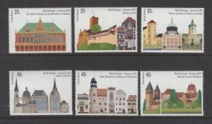 UN - NY #989a-f  (2009 World Heritage - Germany set from booklet) VFMNH CV $4.80