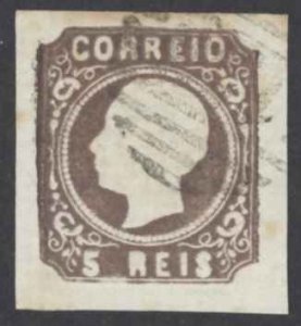 Portugal Sc# 12 Used 1862-1864 5r King Luiz