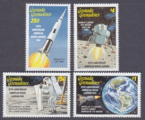 1989 Grenada Grenadines 1181,1184-85,1188 20 years Apollo 11 moon landing 6,60 €