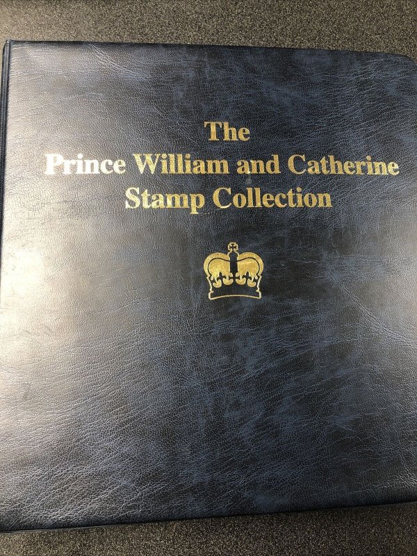 UK Prince William & Catherine Stamp Collection In Album 