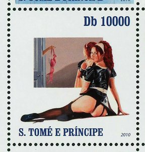 The Pinup Art Stamp Paul Butvila Drp 'em Sailor S/S MNH #4578-4586 