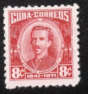 CUBA Sc# 523    IGNACIO AGRAMONTE  8c  1954  MOG