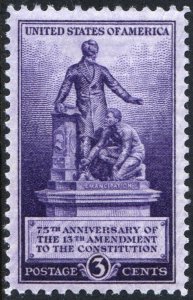SC#902 3¢ Thirteenth Amendment Issue Single (1940) MNH