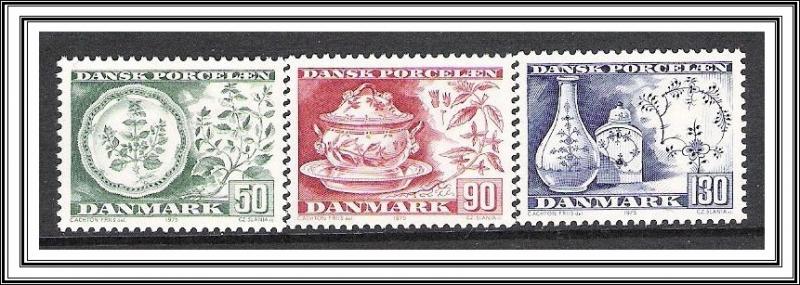 Denmark #567-569 Danish China MNH