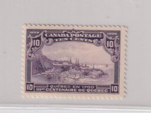 CANADA # 101 VF-MNH 10cts VIOLET 1908 QUEBEC TERCENTENARY SUPERB