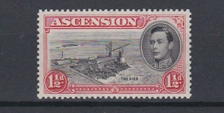 ASCENSION  1938  S G 140  1 1/2D BLACK  & VERMILION  PERF 131/2 MNH