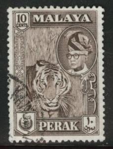 MALAYA Perak Scott 132 used tiger stamp