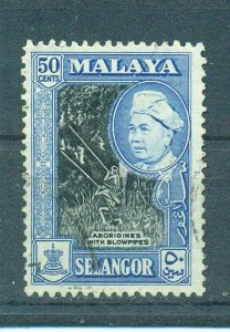 Malaya - Selangor sc# 109 (2) used cat value $.25