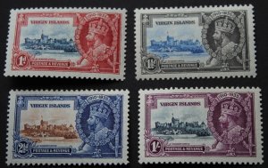 British Virgin Islands 1935 GV Silver Jubilee set SG 103/106 mint