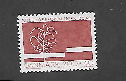 DENMARK, B62, MINT HINGED, STEM AND BROKEN LINE