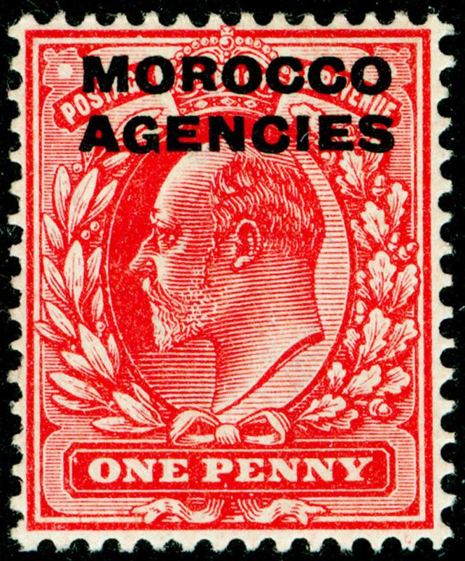 MOROCCO AGENCIES SG32, 1d scarlet, LH MINT.