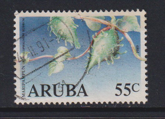 Aruba   #44   used  1989  Maripampum  55c  pods