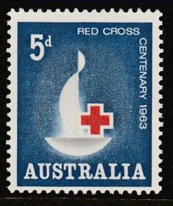 AUSTRALIA SC#354 (SG351) - Red Cross Centenary Emblem (1963) MNH
