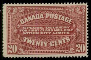 CANADA #E2, 20¢ Special Delivery, og, LH, VF, Scott $100.00